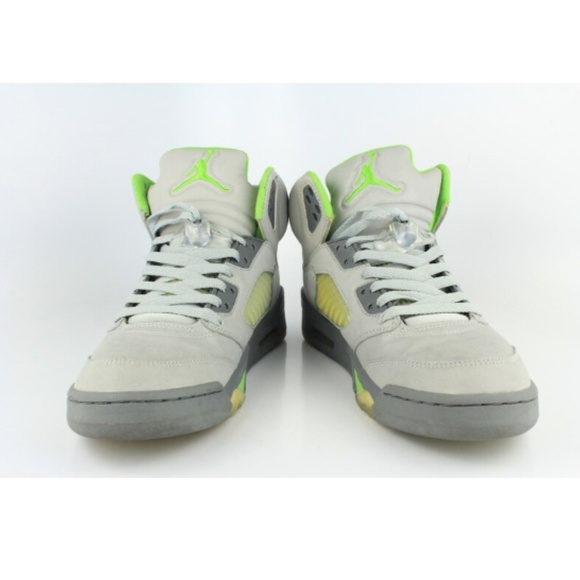 2006 JORDAN RETRO 5 GREEN BEAN 9.5 (USED) - Picture 4 of 6